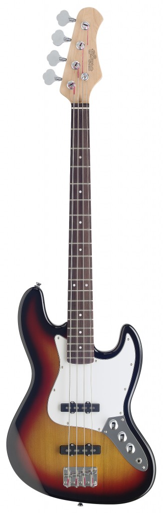 - Standard "J" electric bass guitar