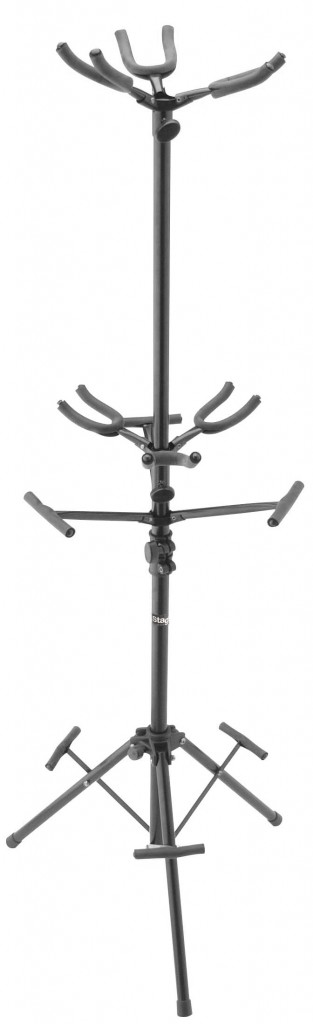Hanging guitar stand for 6 guitars