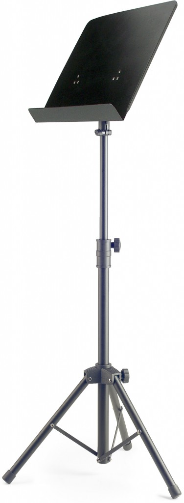 Basic orchestral music stand w/ metal music rest
