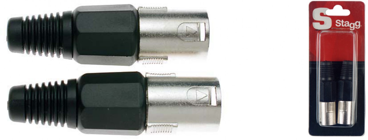 Professional male XLR plug - 2 pcs
