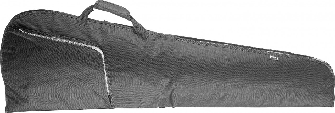 Basic series water-repellent padded nylon bag for electric bass guitar, triangular model