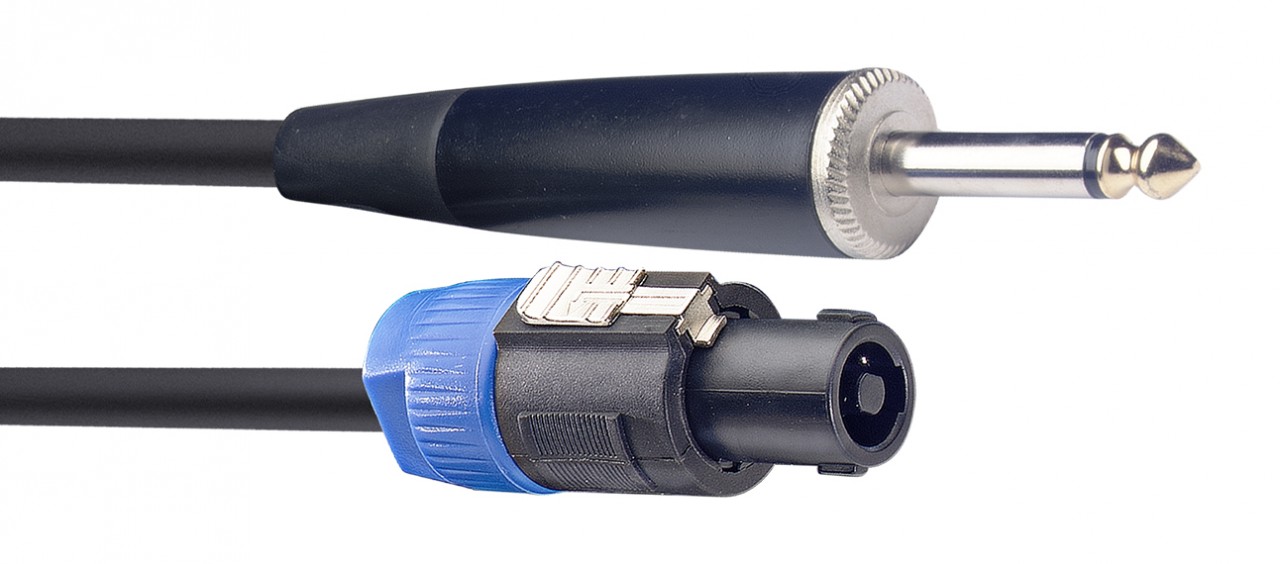 Speaker cable, SPK/jack, 10 m (33")
