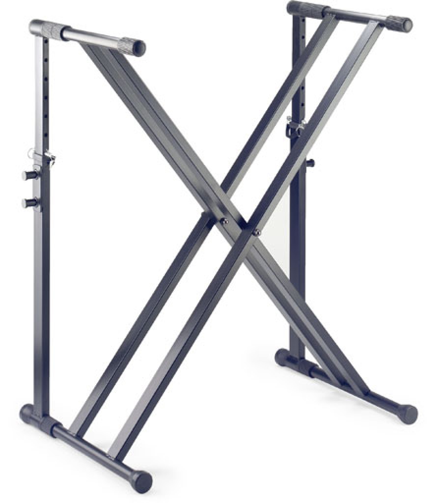 Double X-shaped keyboard stand