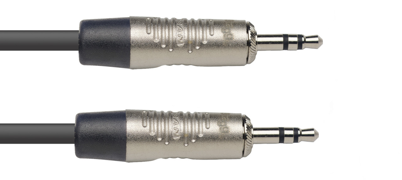 N series audio cable, mini jack/mini jack (m/m), stereo, 2 m (6')