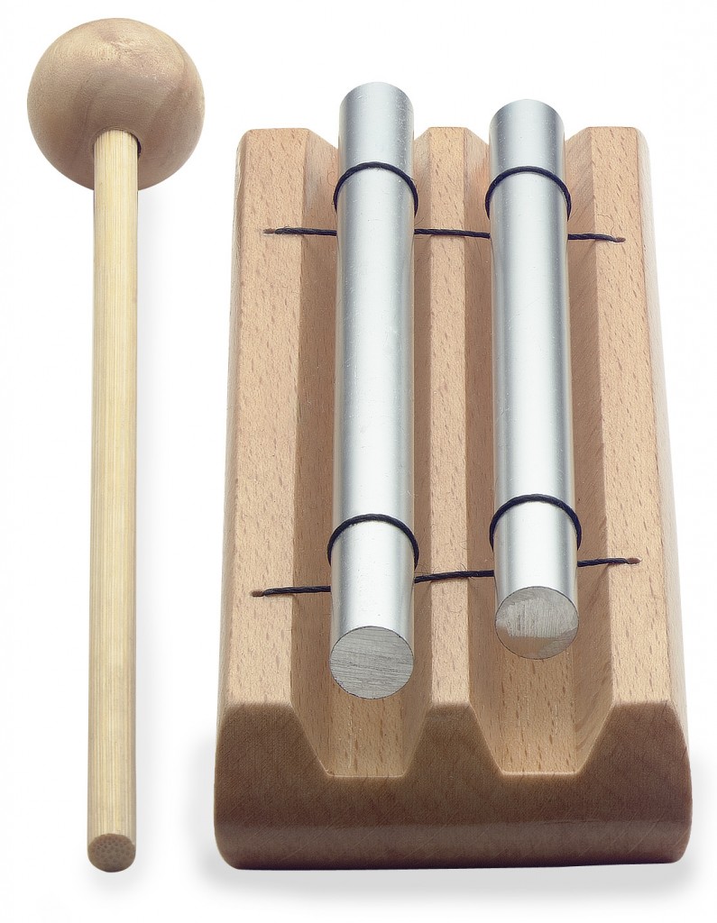Table chime, two notes (C - E), with mallet