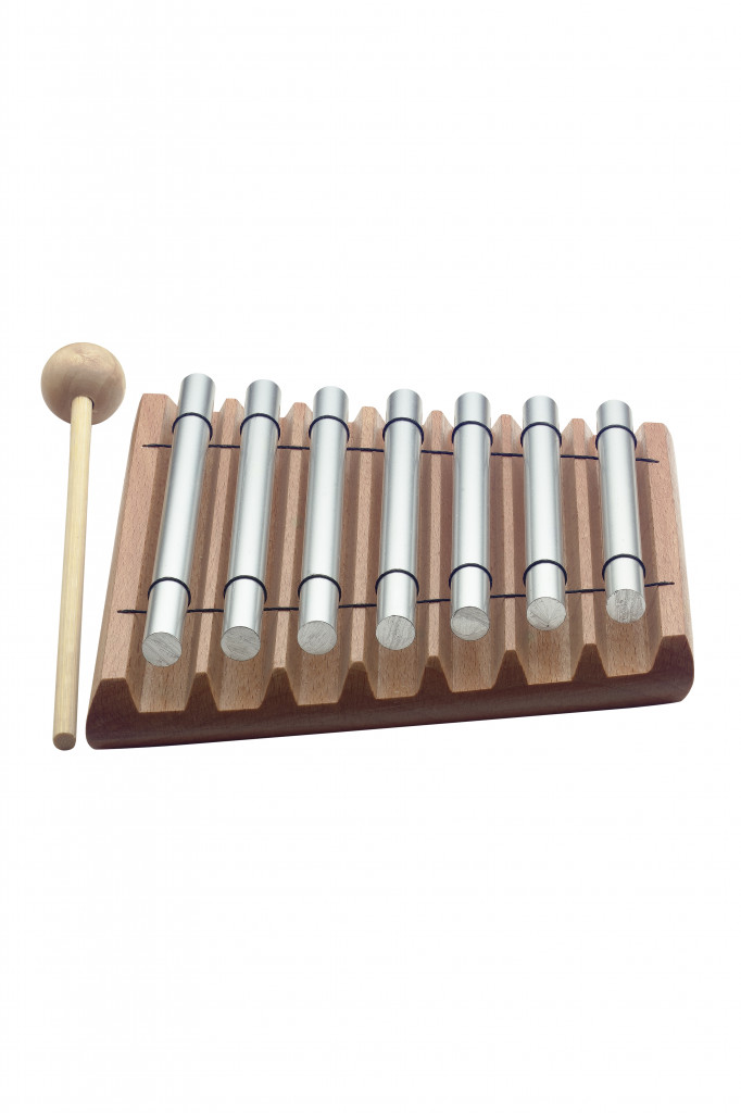 Table chime, seven notes (C - D - E - F - G - A - B), with mallet