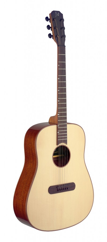 Lismore series acoustic guitar with solid spruce top, dreadnought model