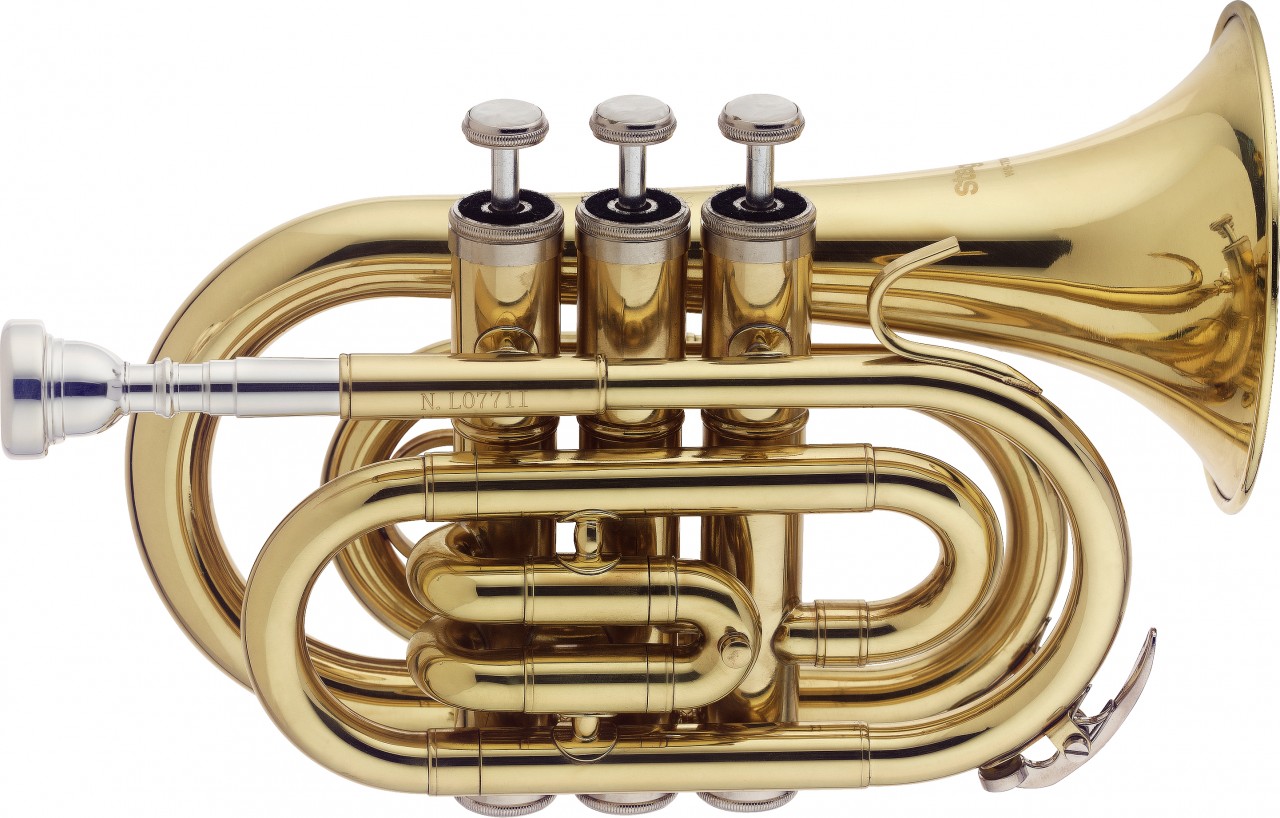 Bb Pocket Trumpet, w/ABS case