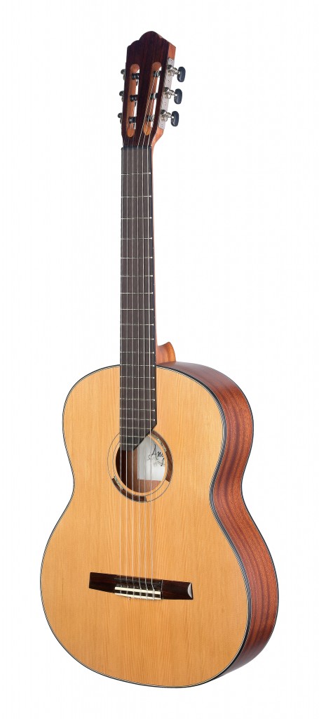 Classical guitar with solid cedar top, left-handed model, Eresma series