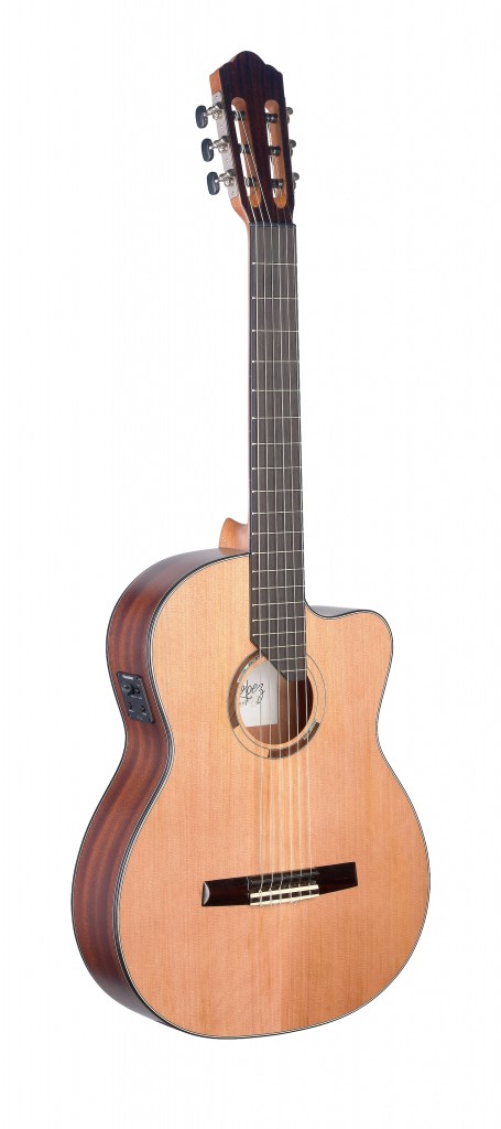 Eresma series, E/A Classical guitar cutaway w/ solid cedar top