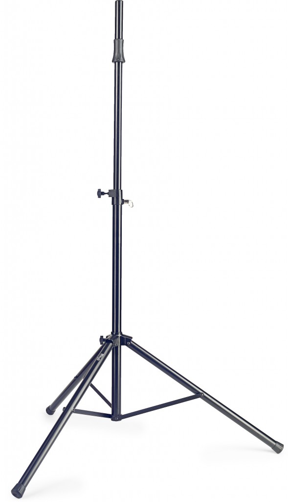 Aluminium speaker stand with built-in hydraulic lifting system and metal base