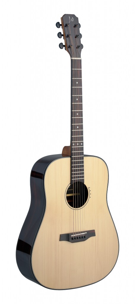 Lyne series dreadnought acoustic guitar with solid spruce top