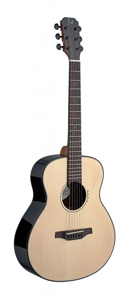 Lyne series, acoustic Auditorium Travel guitar w/ solid spruce top
