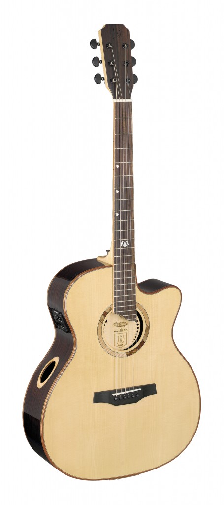 Elijah series auditorium cutaway acoustic-electric guitar with solid spruce top
