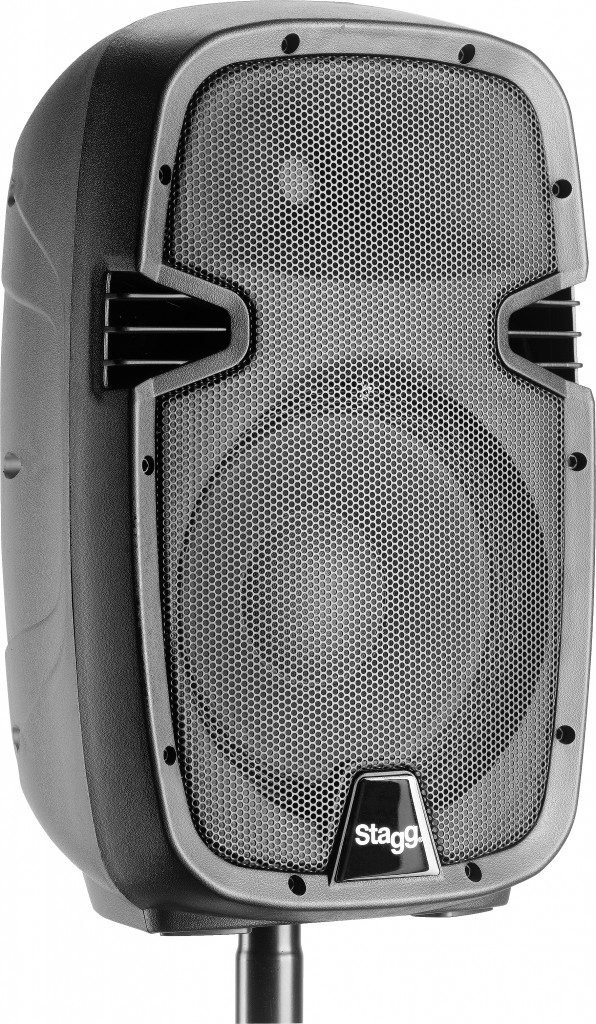 Stagg 10" 2-way Active Speaker, Analog, Class A/B, with Bluetooth and Reverb, 170 watts Peak Power