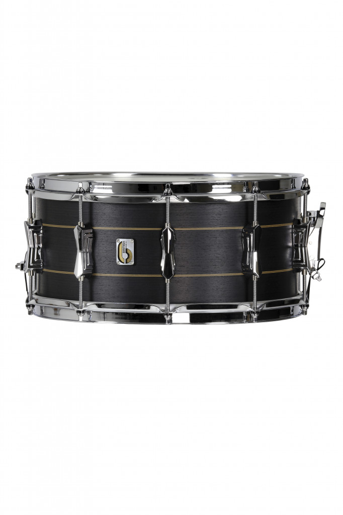 British Drums 14 x 5.5" Merlin snare drum, maple and birch 10.5 mm hybrid shell, 20 ply