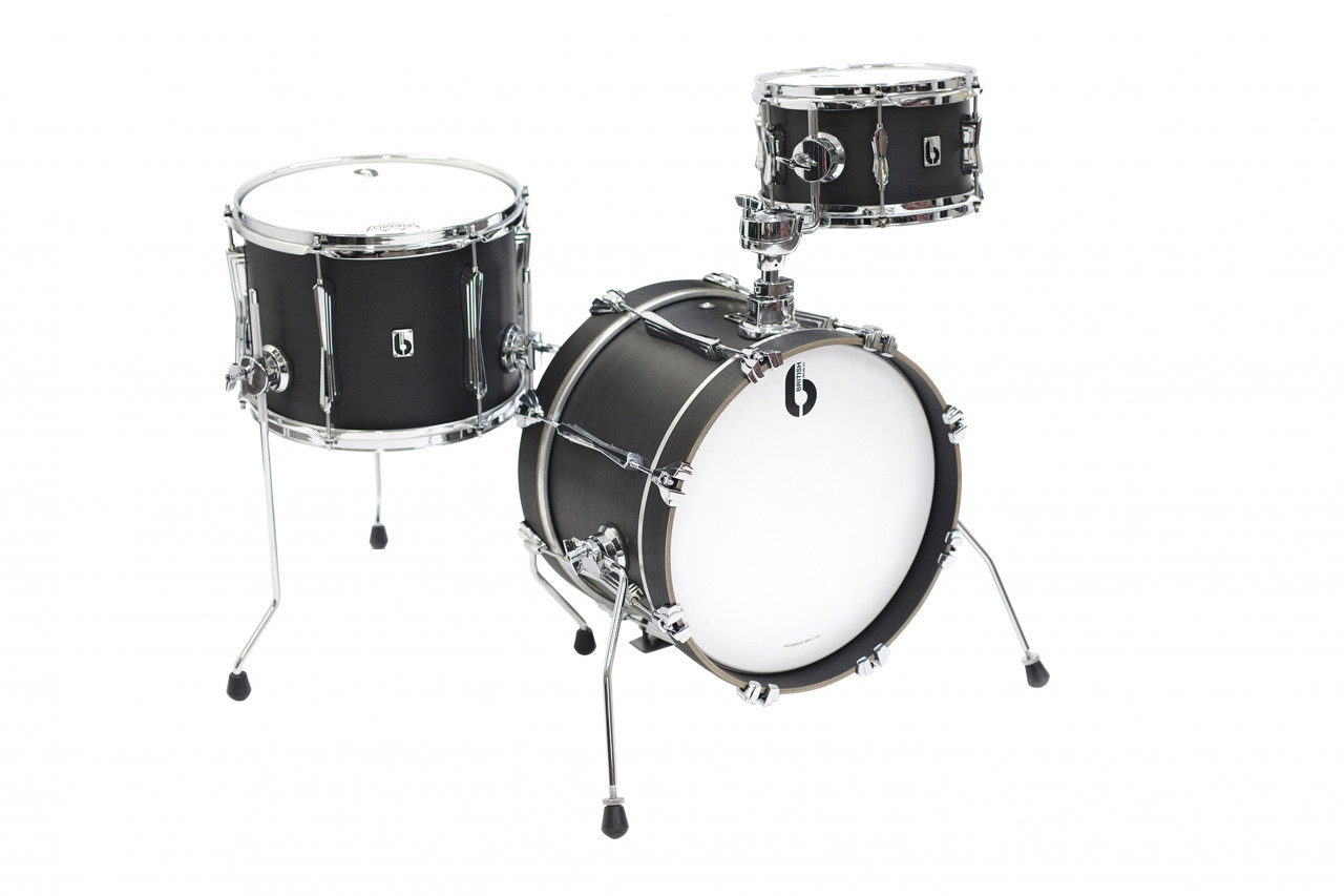 Imp professional portable 3-piece drum set, cold-pressed maple shells, Kensington Knight finish