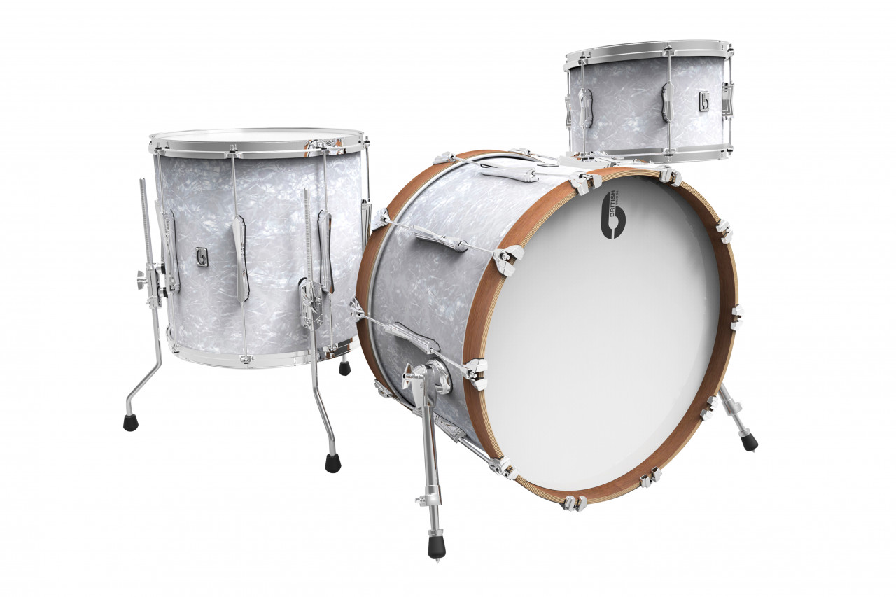 Lounge Club 22 3-piece drum set, mahogany and birch 5.5 mm blended shells, Windermere Pearl finish