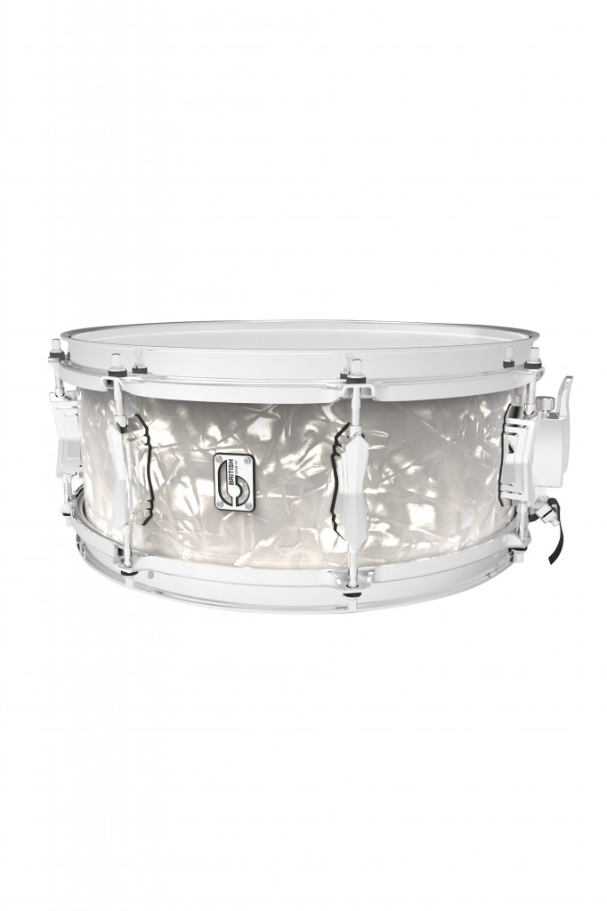 14 x 5.5" Lounge snare drum, mahogany and birch 5.5 mm blended shell, Windermere Pearl finish