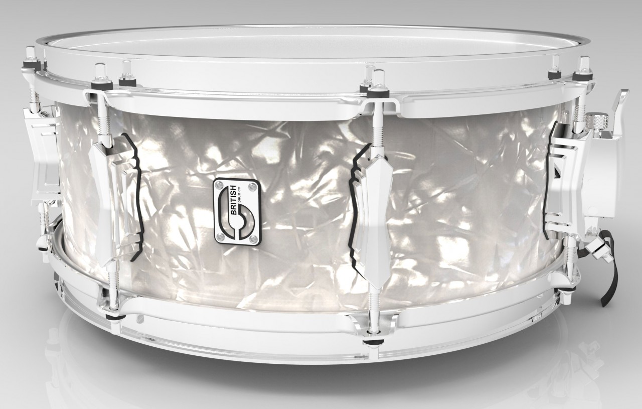 14 x 6.5" Lounge snare drum, mahogany and birch 5.5 mm blended shell, Windermere Pearl finish