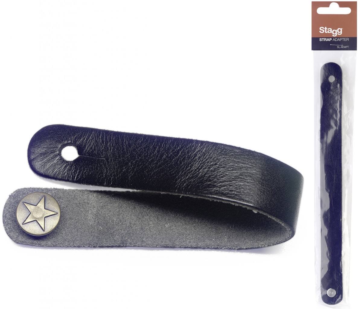 STRAP ADAPTER LEATHER BLACK