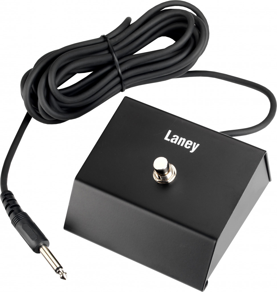 Laney footswitch: single switch, led status light, with removable lead