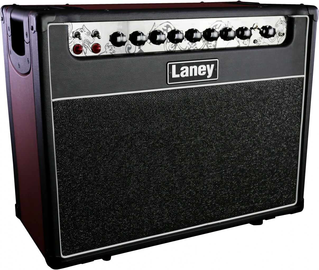 Open Box Laney GH30R-112 30W 1x12 Tube Guitar Combo Amp Black and Red