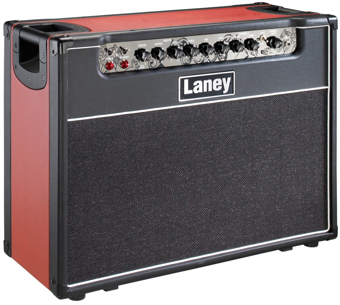 Laney GH50R-212 50W 2x12 Tube Guitar Combo Amp Black and Red