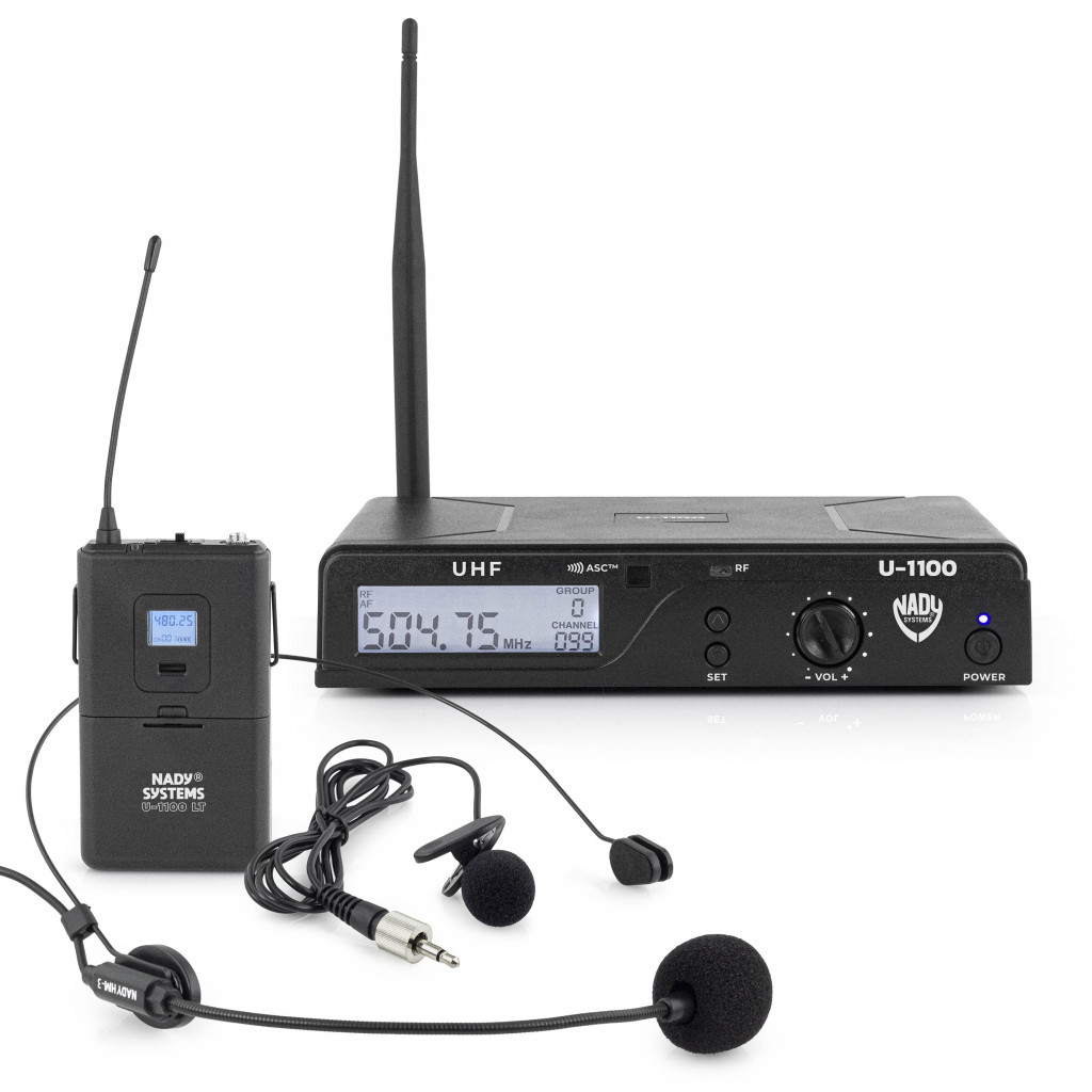 Nady U-1100 LT 100-Channel UHF Wireless Lavalier Microphone System