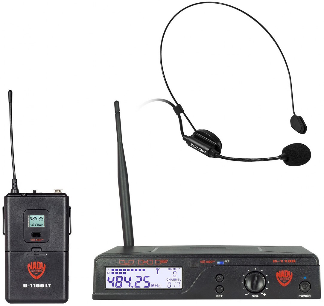 Nady U-1100 HM 100-Channel UHF Wireless Headset Microphone System