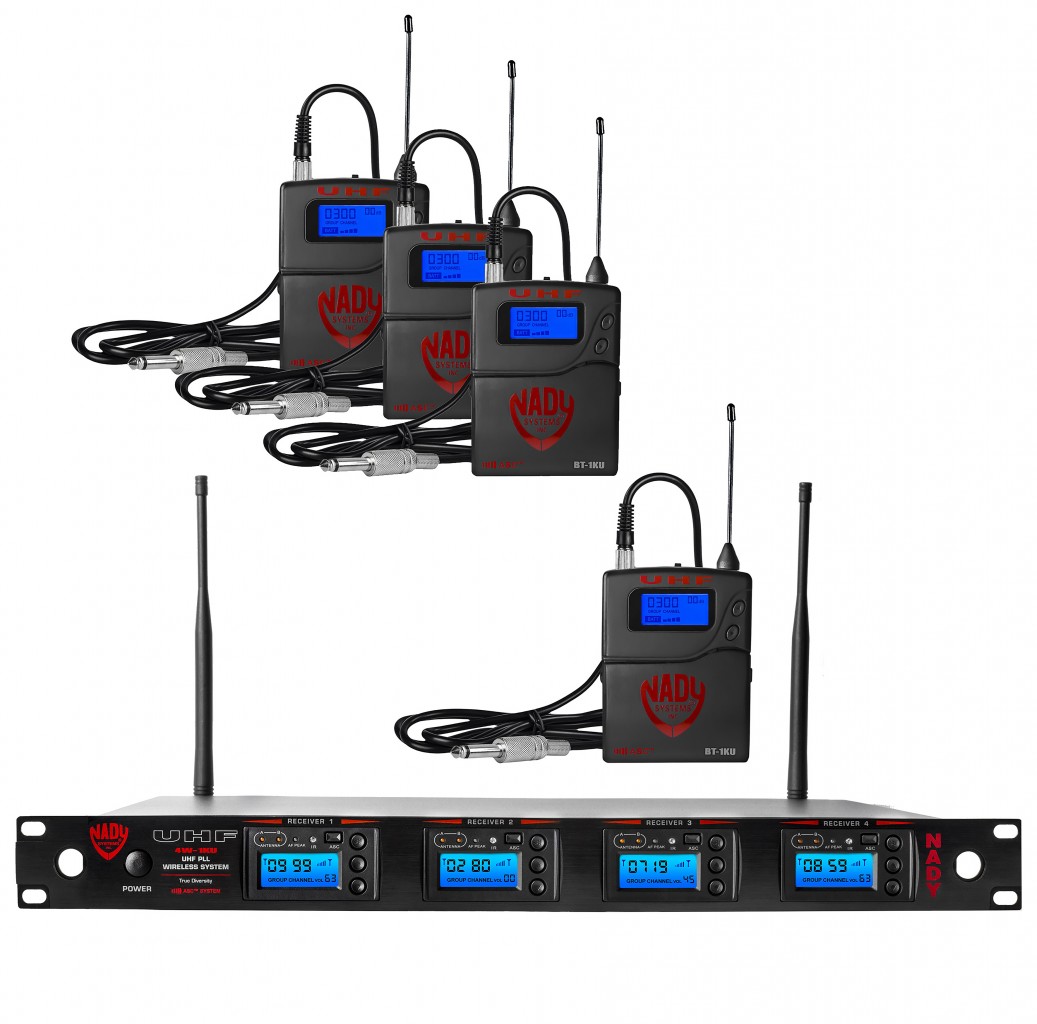 Nady 4W-1KU GT Quad True Diversity 1000-Channel Professional UHF Wireless System