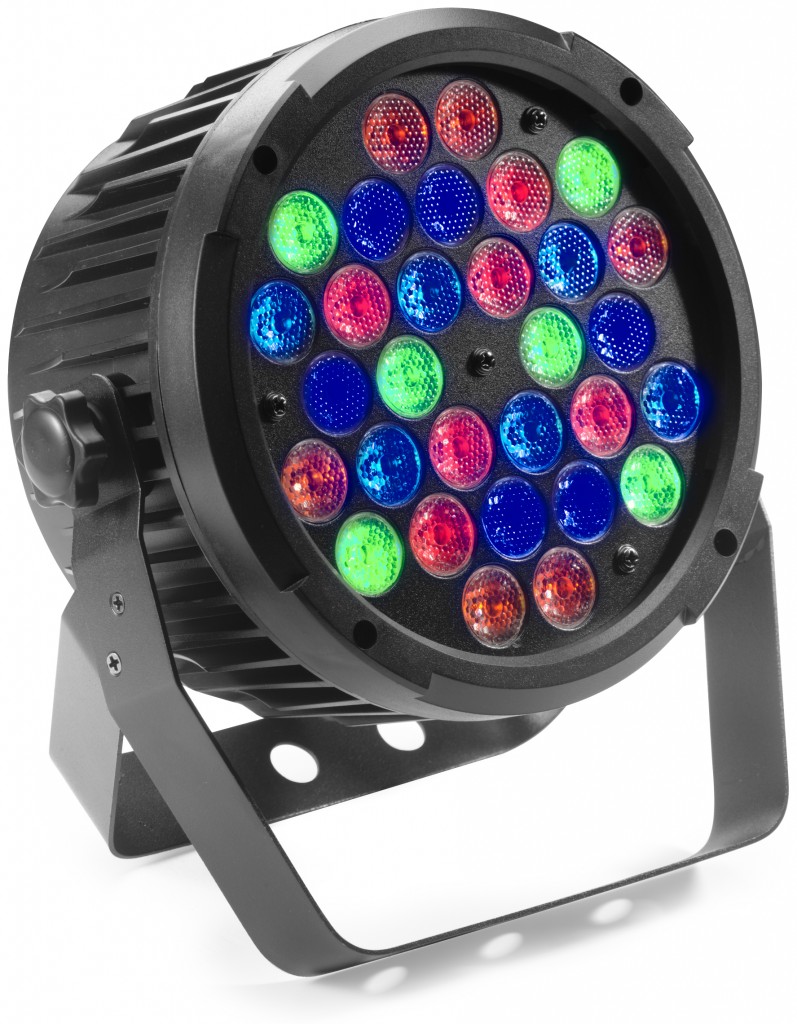 King Par with 30 x 2-watt RGBAUV mixed LED