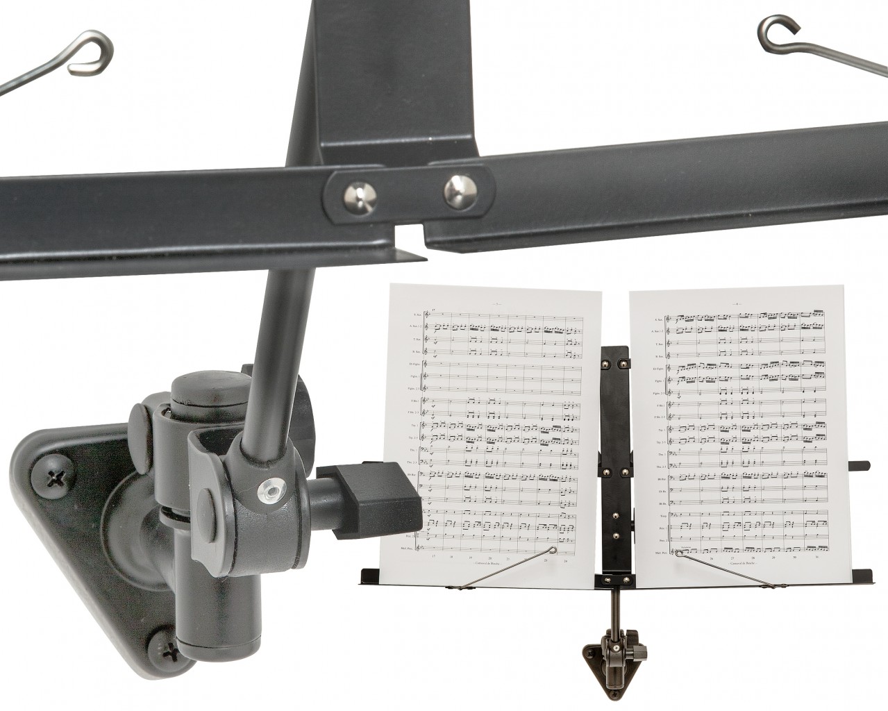 Wall-mounted music stand