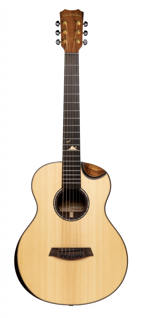 Mini-guitar with solid sitka spruce top, acacia
