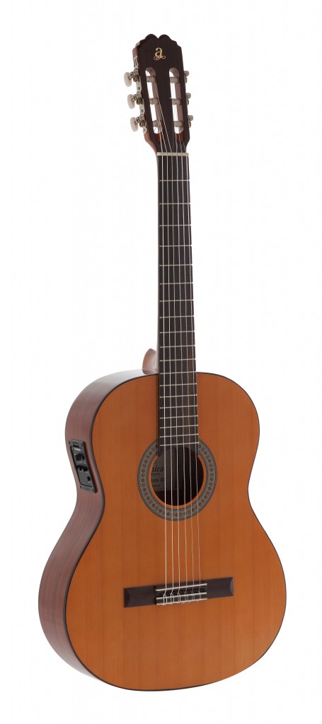 Admira Juanita-E classical guitar with cedar top, Electrified series