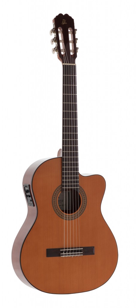 Admira Juanita-ECF cutaway classical guitar with cedar top, Electrified series