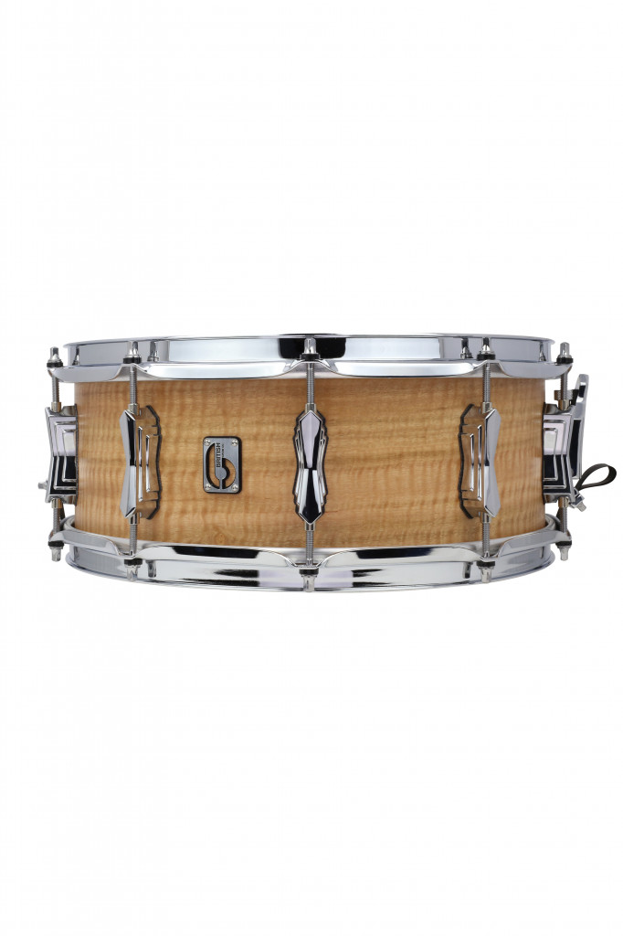 British Drums 14 x 5.5" The Maverick snare drum, cold-pressed 10-ply maple shell