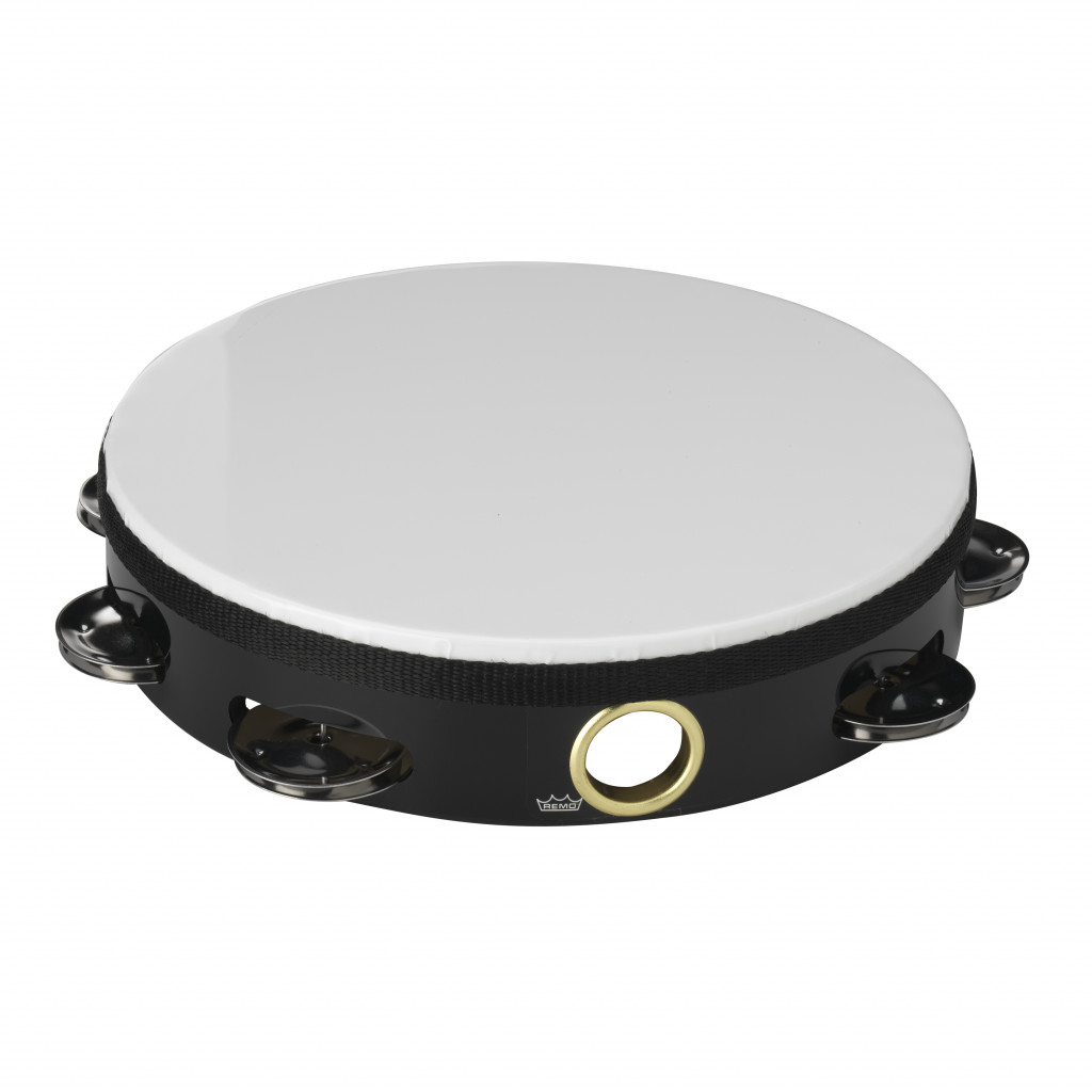 08" Tambourine with 1 Row of 8 jingles - Pretuned - medium/high pitch