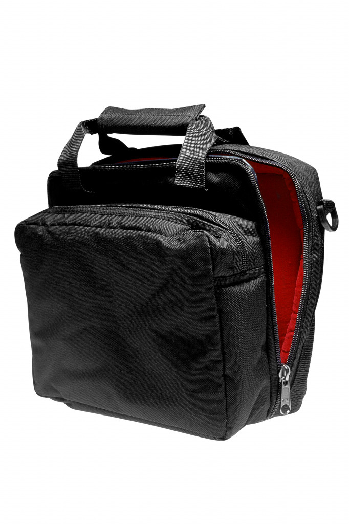 Microphone carrier bag w/ 2 compartments